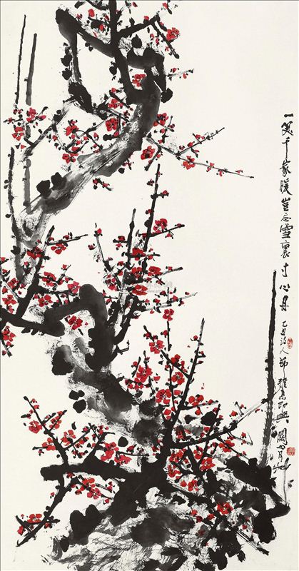 318,318艺术,关山月,国画,国画花鸟,《梅花》